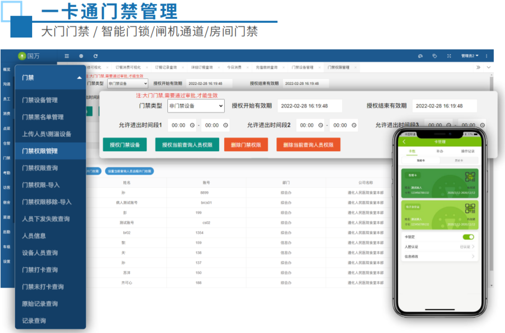 國(guó)萬智慧門禁通道綜合管理系統(tǒng)